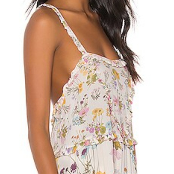 New Spell Designs Wild Bloom Strappy Maxi dress celestial midi x Revolve S gown - Picture 2 of 9